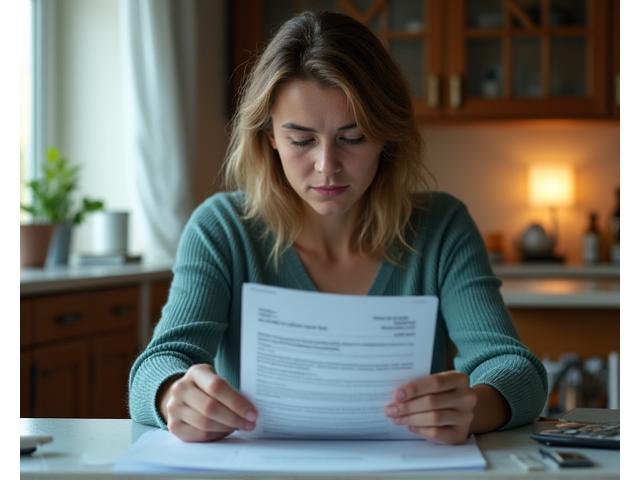 Žmogus, sėdintis prie stalo, susirūpinęs, galvojantis apie finansus
